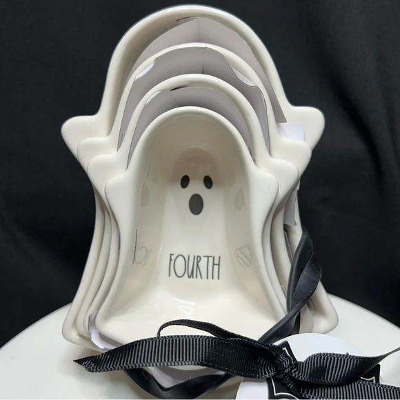 Rae Dunn Halloween 2024 Purple Luster Beware Canister & Ghost Measuring Cups - Picture 15 of 15